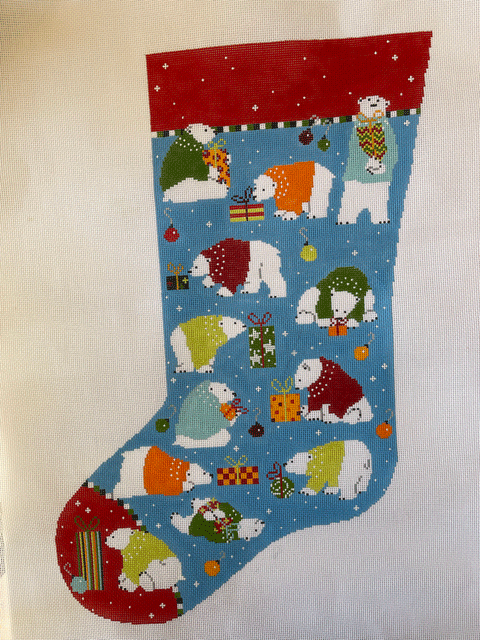 Pippin Polar Bear Xmas Stocking