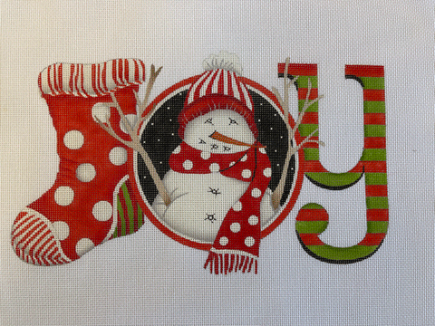 Mary Lake Thompson Joy Snowman Canvas