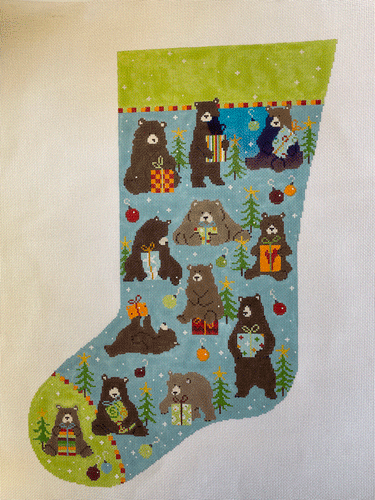 Pippin Brown Bear Xmas Stocking