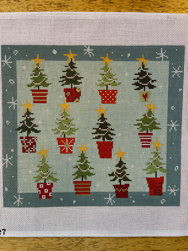 Pippin 12 Christmas Trees Canvas