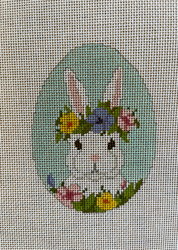 Susan Roberts Floral Crown Bunny Easter Egg