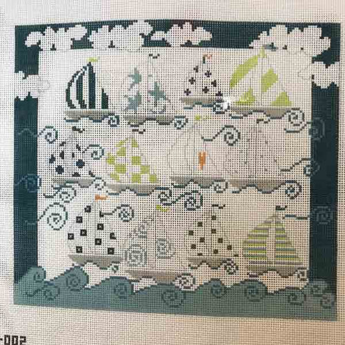 Pippin Studio 12 Sailboats Went A Sailing