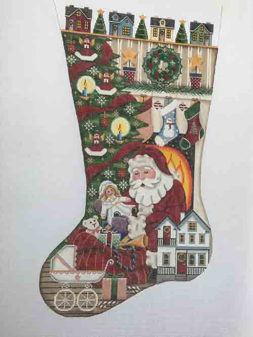 Rebecca Santa's Gift-Girl Christmas Stocking