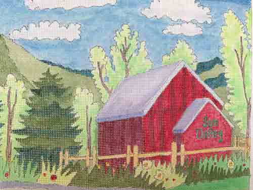 Sun Valley Exclusives Barn in Summer Canvas