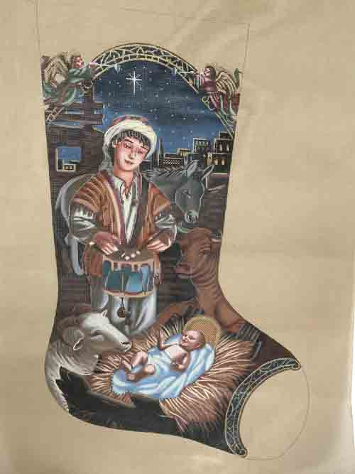 Tapestry Tent The Little Drummer Boy Christmas Stocking