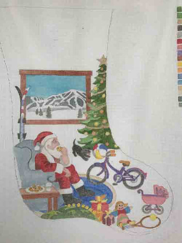 Sun Valley Needle Arts Santa/Baldy Christmas Stocking