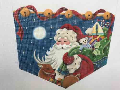 Rebecca Santa & Reindeer Sock Top