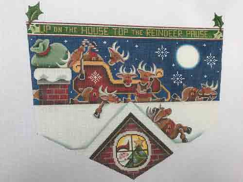 Rebecca Restless Reindeers Sock Top