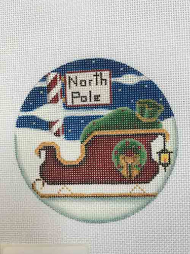 Rebecca Wood Santa's Sleigh Ornament