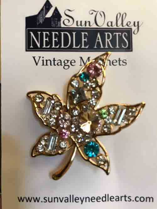 Sun Valley Needle Arts Vintage Leaf Magnet